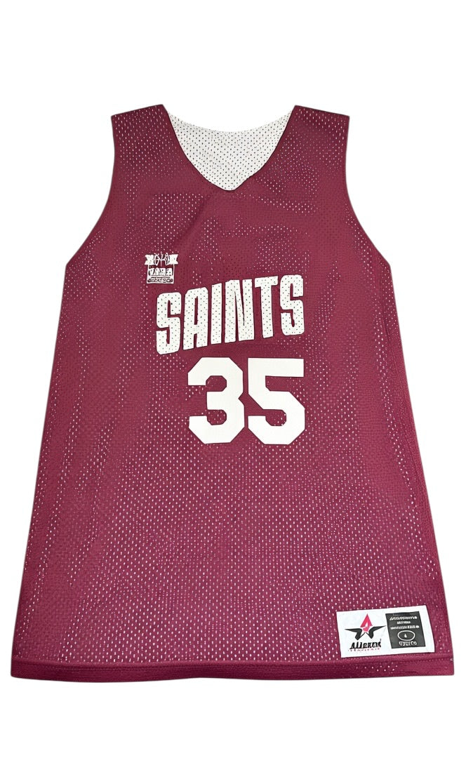 Vintage Saints #35 Basketball Reversible Jersey Y2K USA