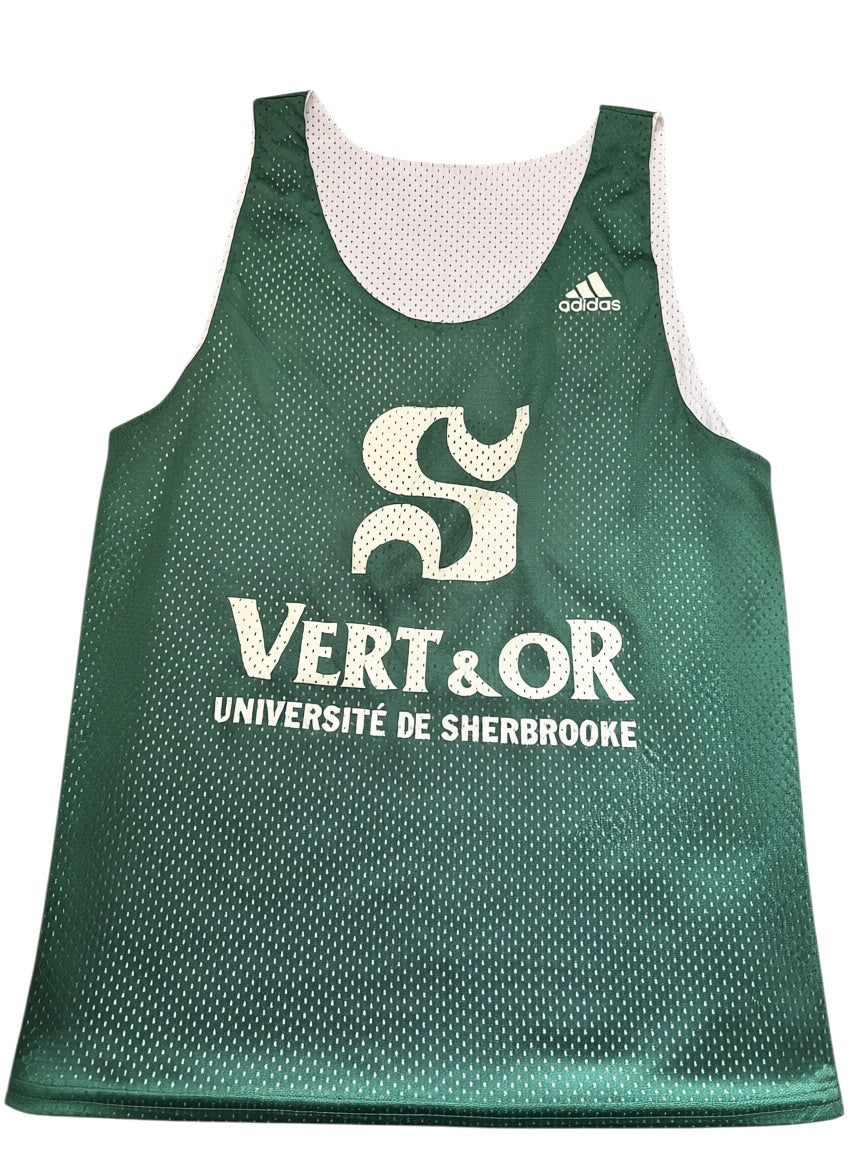 Vert & Or Université de Sherbrooke Adidas Reversible Basketball Pinnie