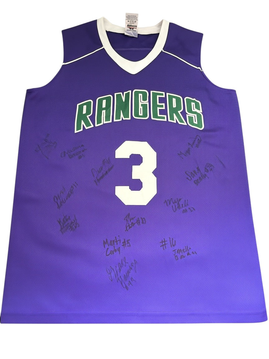 Vintage Russell Athletic Rangers Signed Basketball Jersey #3 Womens M