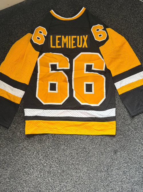 Vintage Pittsburgh Penguins Mario Lemieux #66 Hockey Jersey